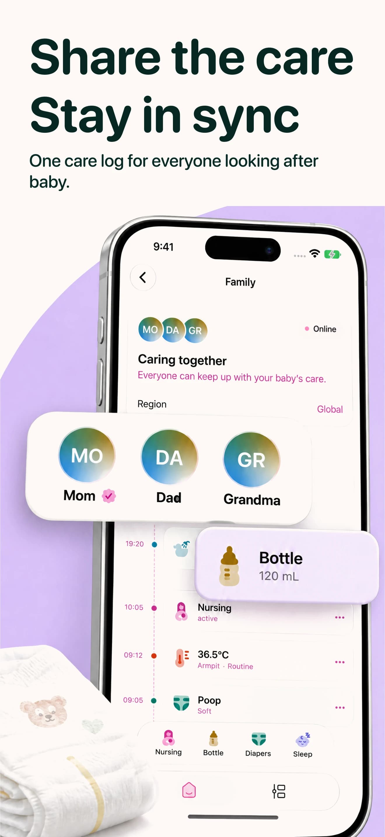 Cali Baby family sharing and shared care