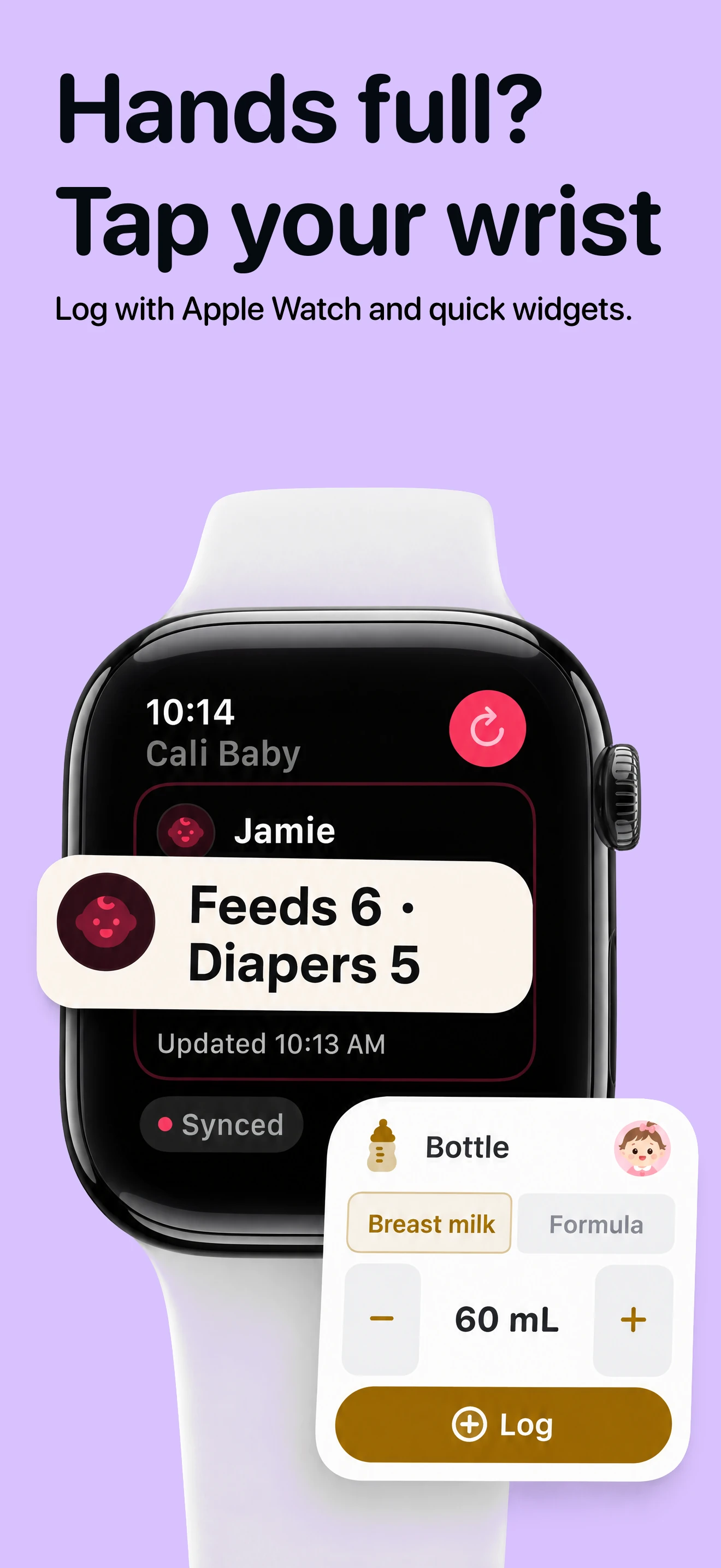 Cali Baby on Apple Watch and widgets
